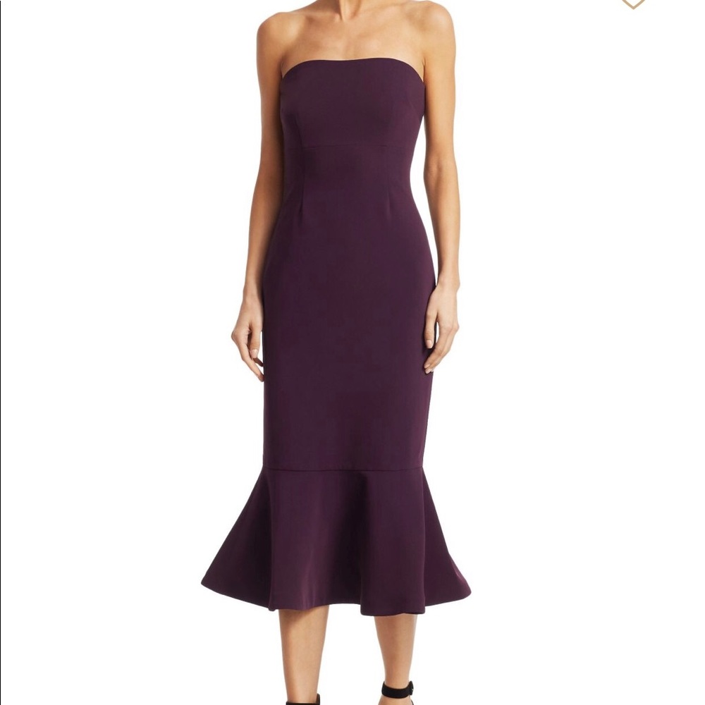 Brand New Cinq à Sept **Red** Luna Strapless Dress